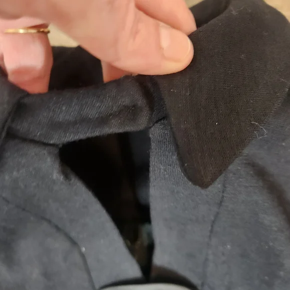 Vintage OOAK 1950s Black Dress with Flared Swing Skirt Handmade - Picture 4 of 8